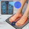 Foot Massger Sole Massage Pad Feet Muscle Stimulation 8 Modes 19 Level Relaxation USB Charging