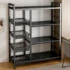 Floor Standing Kitchen Vegetable and Fruit Storage Rack with Wheels